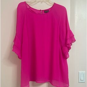 Boutique hot pink blouse 2x